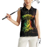 Reggae King Buffalo Soldier Women Sleeveless Polo Shirt Honoring The Legend LT05 - Wonder Print Shop