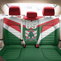 Custom Lebanon Rugby Back Car Seat Cover Go Champions - Wonder Print Shop