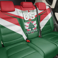 Custom Lebanon Rugby Back Car Seat Cover Go Champions - Wonder Print Shop