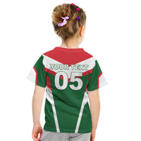 Custom Lebanon Rugby Kid T Shirt Go Champions - Wonder Print Shop