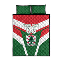 Custom Lebanon Rugby Quilt Bed Set Go Champions - Wonder Print Shop