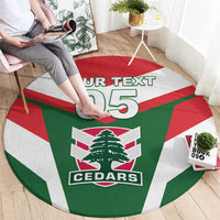 Custom Lebanon Rugby Round Carpet Go Champions - Wonder Print Shop
