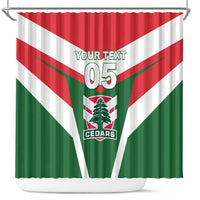 Custom Lebanon Rugby Shower Curtain Go Champions - Wonder Print Shop