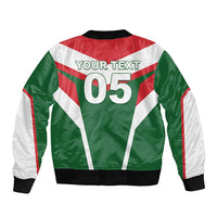 Custom Lebanon Rugby Sleeve Zip Bomber Jacket Go Champions - Wonder Print Shop