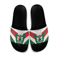 Custom Lebanon Rugby Slide Sandals Go Champions - Wonder Print Shop
