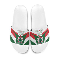 Custom Lebanon Rugby Slide Sandals Go Champions - Wonder Print Shop