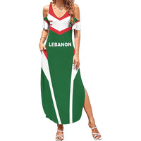 Custom Lebanon Rugby Summer Maxi Dress Go Champions - Wonder Print Shop