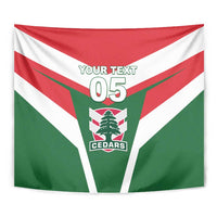 Custom Lebanon Rugby Tapestry Go Champions - Wonder Print Shop