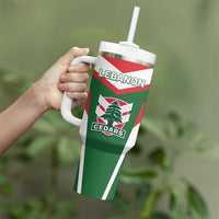 Custom Lebanon Rugby Tumbler With Handle Go Champions - Wonder Print Shop