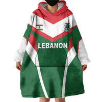Custom Lebanon Rugby Wearable Blanket Hoodie Go Champions - Wonder Print Shop