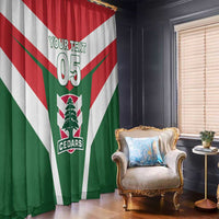 Custom Lebanon Rugby Window Curtain Go Champions - Wonder Print Shop