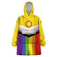 IDAHOBIT Day Wearable Blanket Hoodie LT6 - Wonder Print Shop