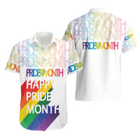 Happy Pride Month Hawaiian Shirt White Vibe LT6 - Wonder Print Shop