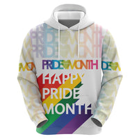 Happy Pride Month Hoodie White Vibe LT6 - Wonder Print Shop