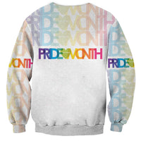Happy Pride Month Sweatshirt White Vibe LT6 - Wonder Print Shop