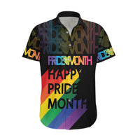 Happy Pride Month Hawaiian Shirt Black Vibe LT6 - Wonder Print Shop