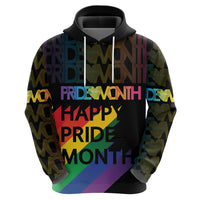 Happy Pride Month Hoodie Black Vibe LT6 - Wonder Print Shop