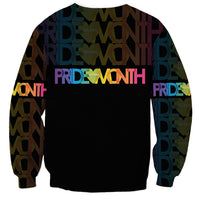 Happy Pride Month Sweatshirt Black Vibe LT6 - Wonder Print Shop