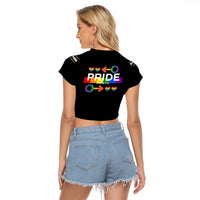 LGBT Gay Raglan Cropped T Shirt Pride LT6 - Wonder Print Shop