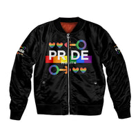 LGBT Gay Sleeve Zip Bomber Jacket Pride LT6 - Wonder Print Shop