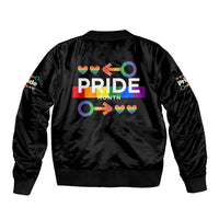 LGBT Gay Sleeve Zip Bomber Jacket Pride LT6 - Wonder Print Shop