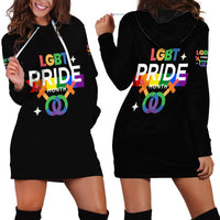 LGBT Lesbian Hoodie Dress Pride LT6 - Wonder Print Shop