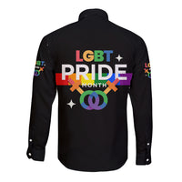 LGBT Lesbian Long Sleeve Button Shirt Pride LT6 - Wonder Print Shop