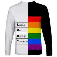 LGBT Pantone Long Sleeve Shirt Pride LT6 - Wonder Print Shop