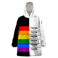 LGBT Pantone Wearable Blanket Hoodie Pride LT6 - Wonder Print Shop