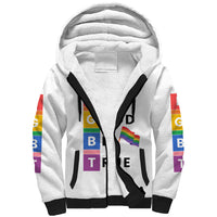 LGBT Live Good Be True Sherpa Hoodie White Vibe LT6 - Wonder Print Shop