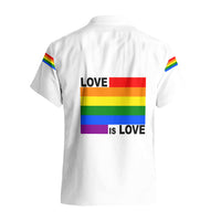 Pride Month Love Is Love Hawaiian Shirt White Vibe LT6 - Wonder Print Shop