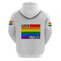 Pride Month Love Is Love Hoodie White Vibe LT6 - Wonder Print Shop