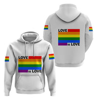 Pride Month Love Is Love Hoodie White Vibe LT6 - Wonder Print Shop