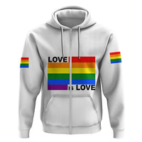 Pride Month Love Is Love Hoodie White Vibe LT6 - Wonder Print Shop