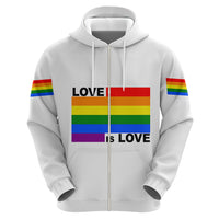 Pride Month Love Is Love Hoodie White Vibe LT6 - Wonder Print Shop