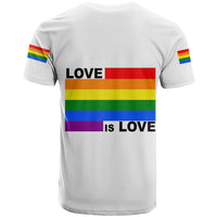 Pride Month Love Is Love T Shirt White Vibe LT6 - Wonder Print Shop