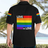 Pride Month Love Is Love Hawaiian Shirt Black Vibe LT6 - Wonder Print Shop
