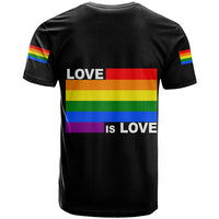Pride Month Love Is Love T Shirt Black Vibe LT6 - Wonder Print Shop