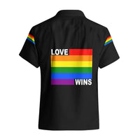 Pride Month Love Wins Hawaiian Shirt Black Vibe LT6 - Wonder Print Shop