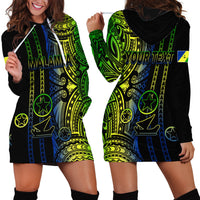 Custom Vanuatu Malampa Hoodie Dress Polynesian Tribal LT6 - Wonder Print Shop