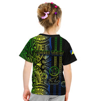 Custom Vanuatu Malampa Kid T Shirt Polynesian Tribal LT6 - Wonder Print Shop