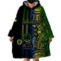 Custom Vanuatu Malampa Wearable Blanket Hoodie Polynesian Tribal LT6 - Wonder Print Shop