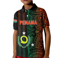 Custom Vanuatu Penama Kid Polo Shirt Polynesian Tribal LT6 - Wonder Print Shop