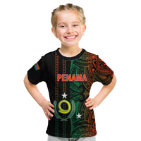 Custom Vanuatu Penama Kid T Shirt Polynesian Tribal LT6 - Wonder Print Shop