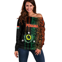 Custom Vanuatu Penama Off Shoulder Sweater Polynesian Tribal LT6 - Wonder Print Shop