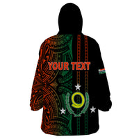 Custom Vanuatu Penama Wearable Blanket Hoodie Polynesian Tribal LT6 - Wonder Print Shop