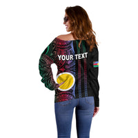 Custom Vanuatu Shefa Off Shoulder Sweater Polynesian Tribal LT6 - Wonder Print Shop