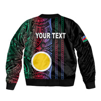 Custom Vanuatu Shefa Sleeve Zip Bomber Jacket Polynesian Tribal LT6 - Wonder Print Shop