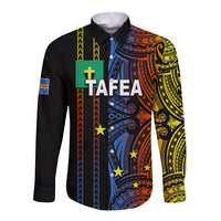 Custom Vanuatu Tafea Long Sleeve Button Shirt Polynesian Tribal LT6 - Wonder Print Shop