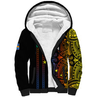 Custom Vanuatu Tafea Sherpa Hoodie Polynesian Tribal LT6 - Wonder Print Shop